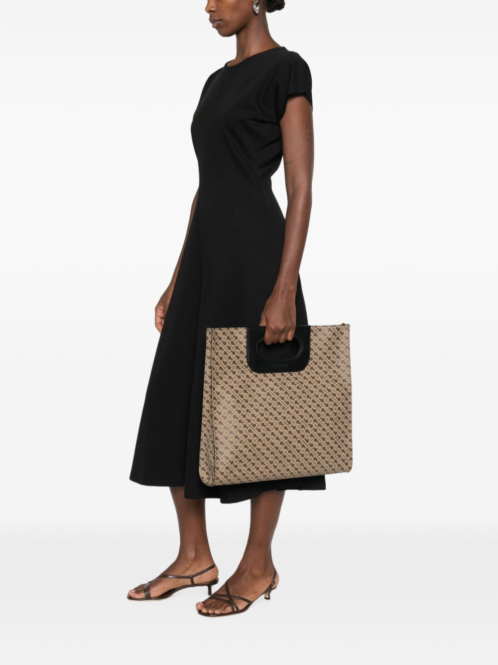 [GHERARDINI] Tote bag FW26 GHB0200 NEW PIATTINA MOKA