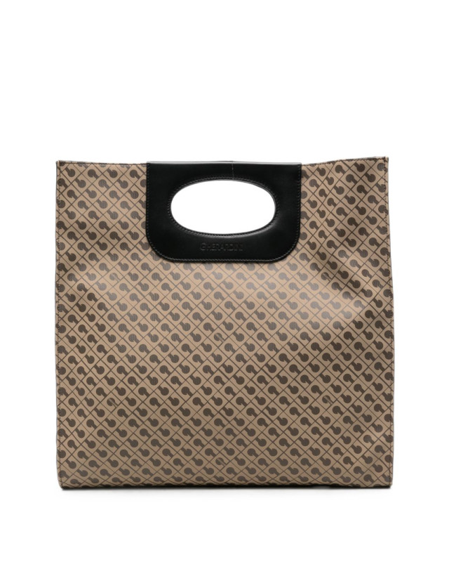 [GHERARDINI] Tote bag FW26 GHB0200 NEW PIATTINA MOKA