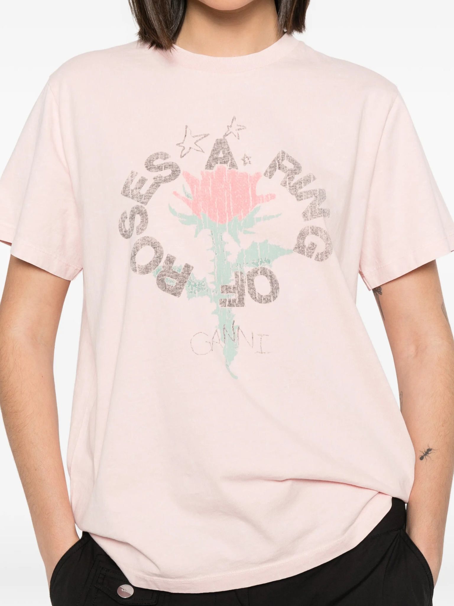 [GANNI] T-shirts Short Sleeve FW26 A10501520BN