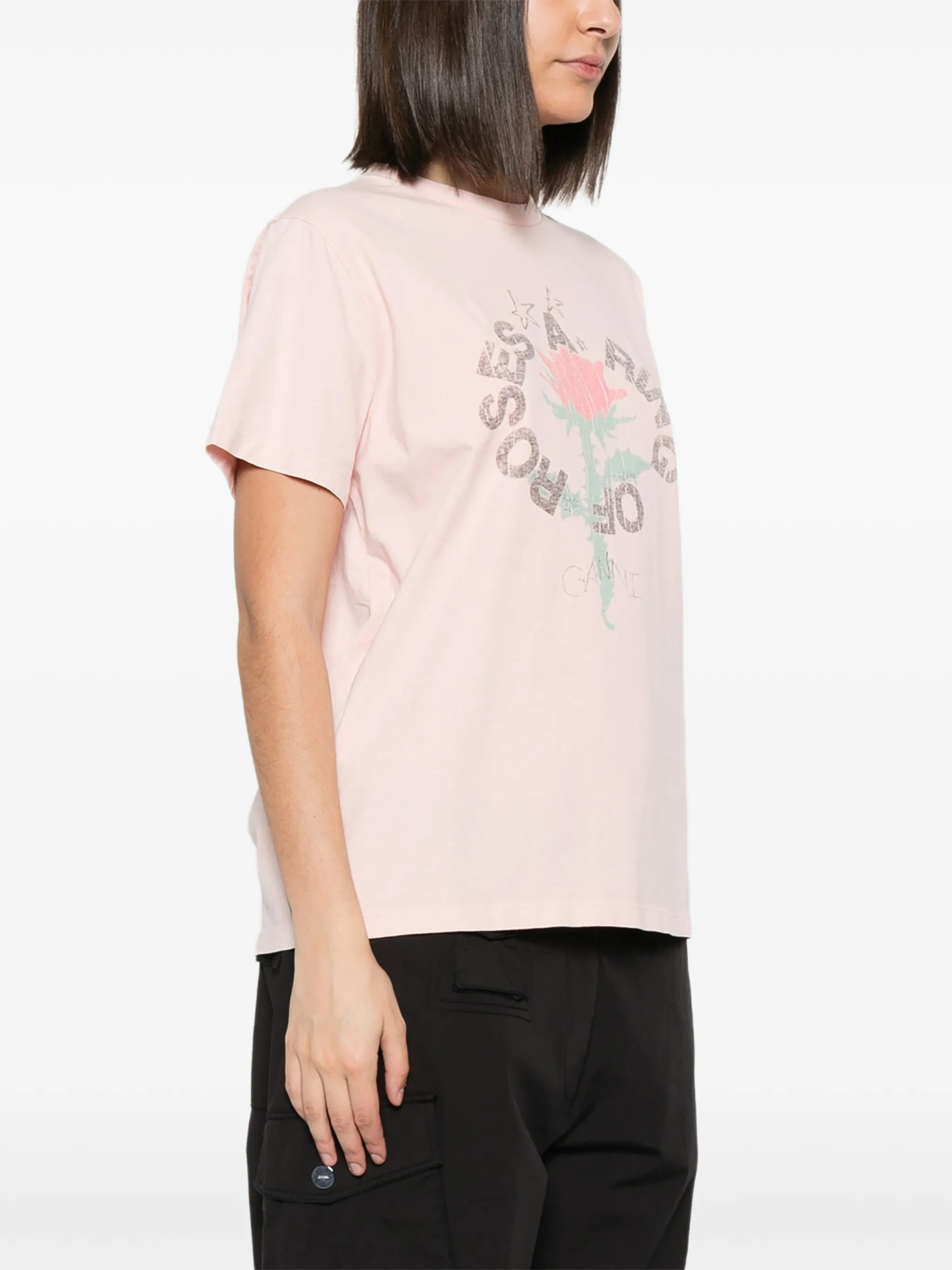 [GANNI] T-shirts Short Sleeve FW26 A10501520BN