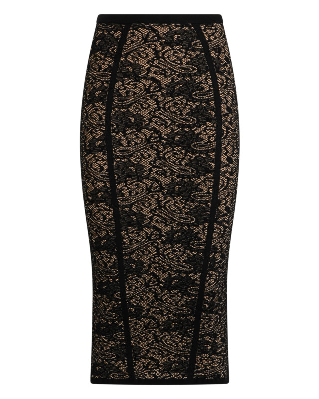 [ELISABETTA FRANCHI] Midi skirt FW26 GK12Q_FR9