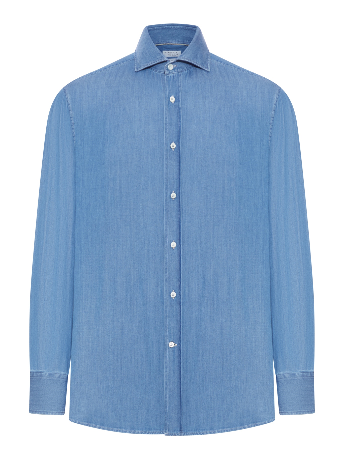 [Brunello Cucinelli] Shirts Long Sleeve FW26 MR6830627C001 DENIM MEDIO