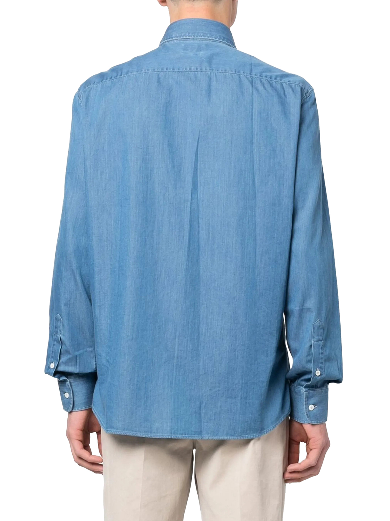 [Brunello Cucinelli] Shirts Long Sleeve FW26 MR6830627C001 DENIM MEDIO