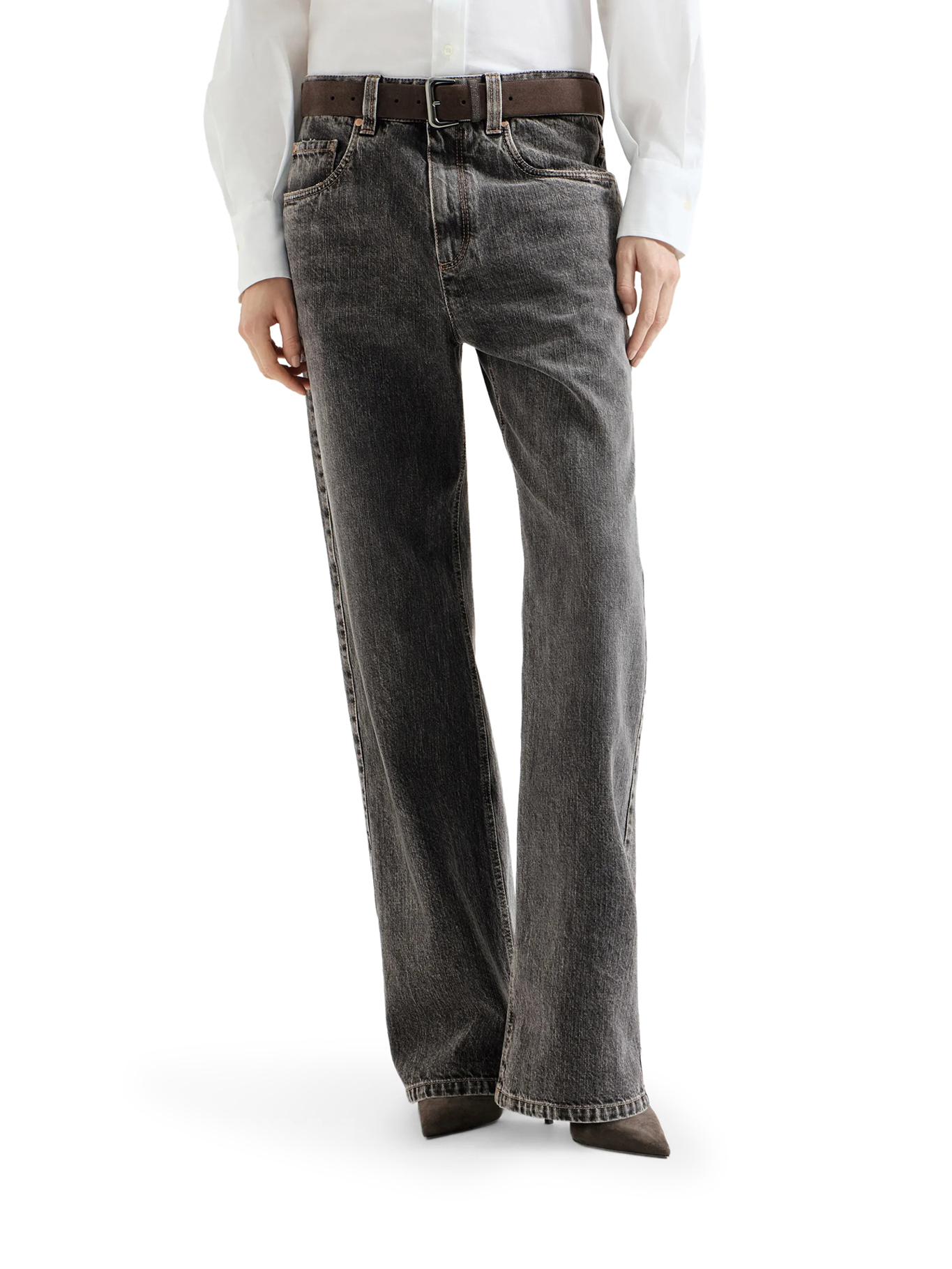 [Brunello Cucinelli] Jeans FW26 MA095P5565C9827 GREY DENIM