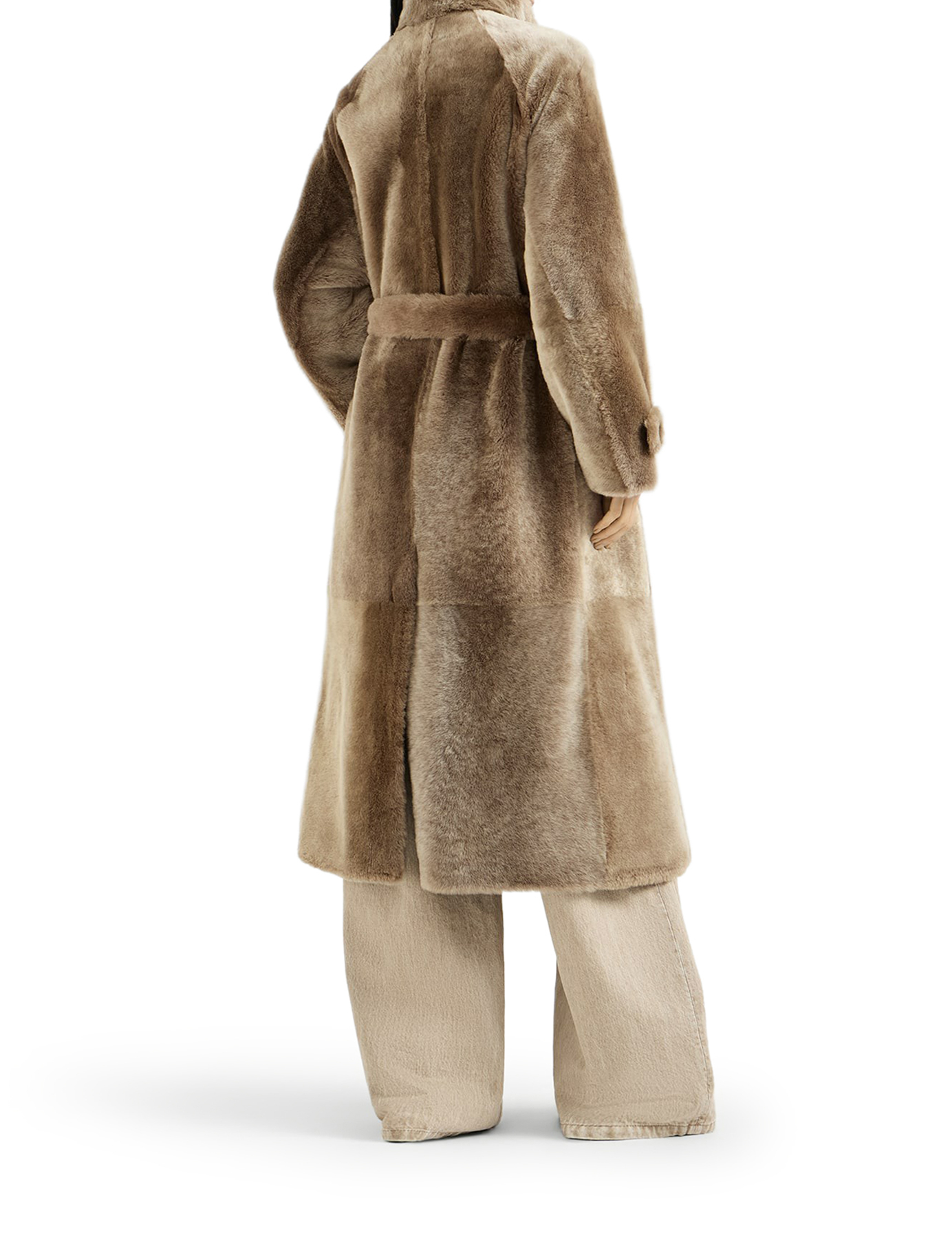[Brunello Cucinelli] Mouton jacket FW26 MPMRA9794C9807 TAUPE