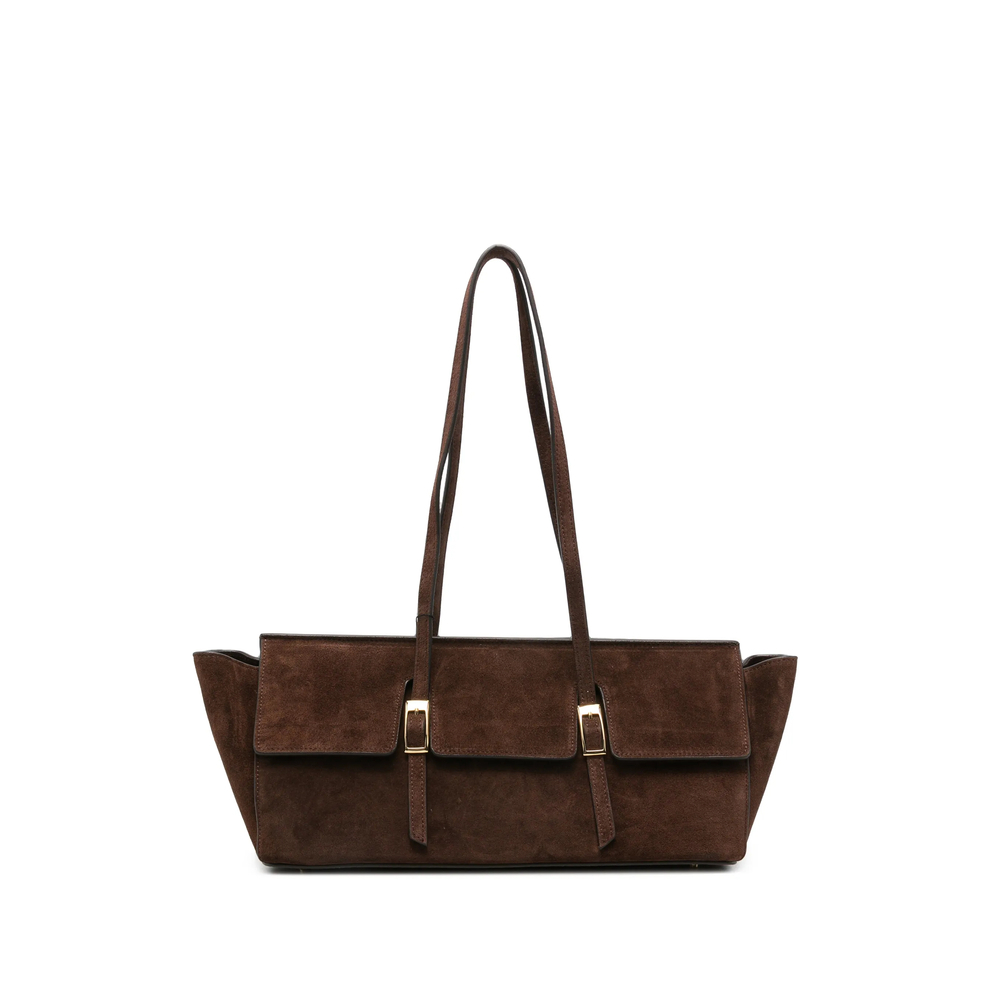 [ELLEME] Shoulder bag FW26 LE BATEAU LARG SUEDE BROWN