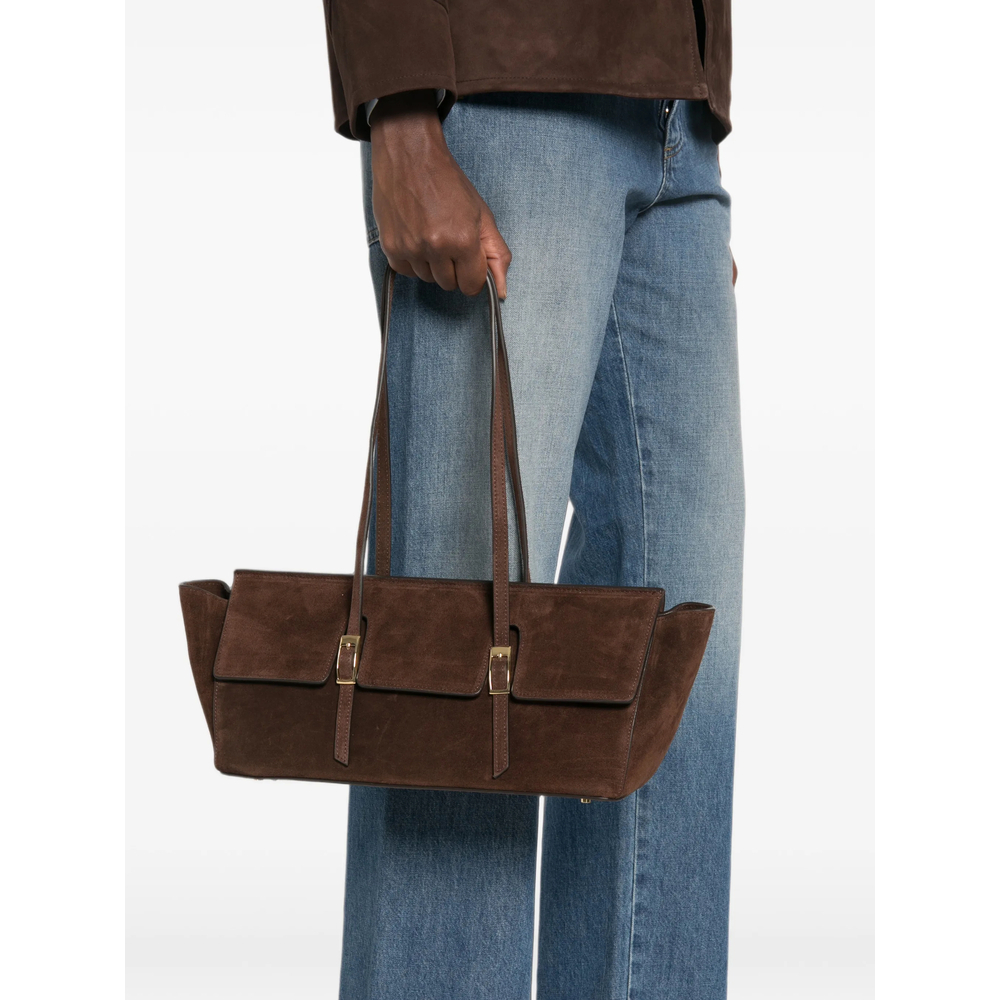 [ELLEME] Shoulder bag FW26 LE BATEAU LARG SUEDE BROWN