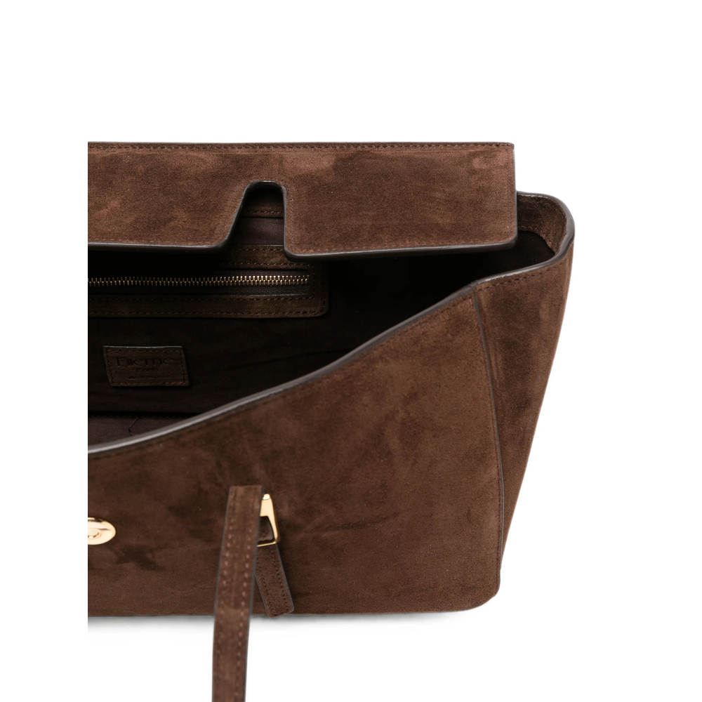 [ELLEME] Shoulder bag FW26 LE BATEAU LARG SUEDE BROWN