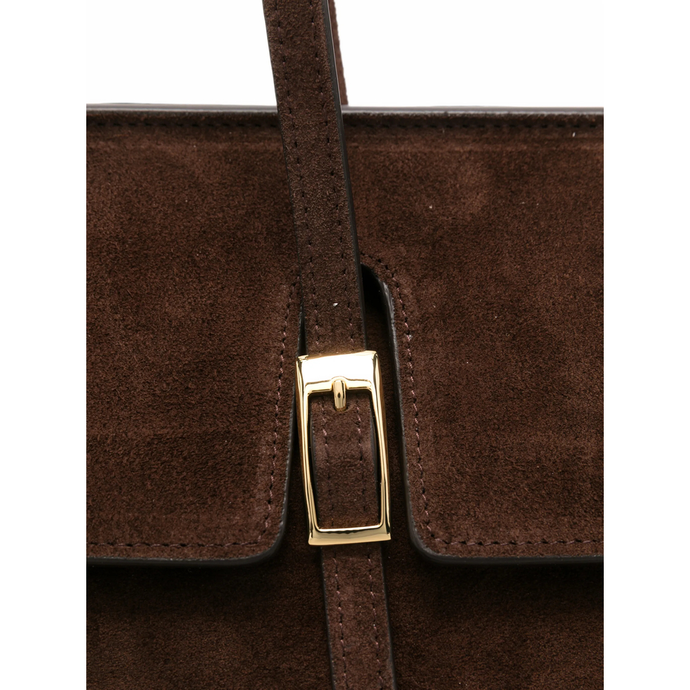 [ELLEME] Shoulder bag FW26 LE BATEAU LARG SUEDE BROWN