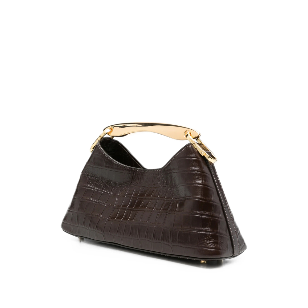 [ELLEME] Tote bag FW26 MINI BOOMERANG CROCO DKBRO