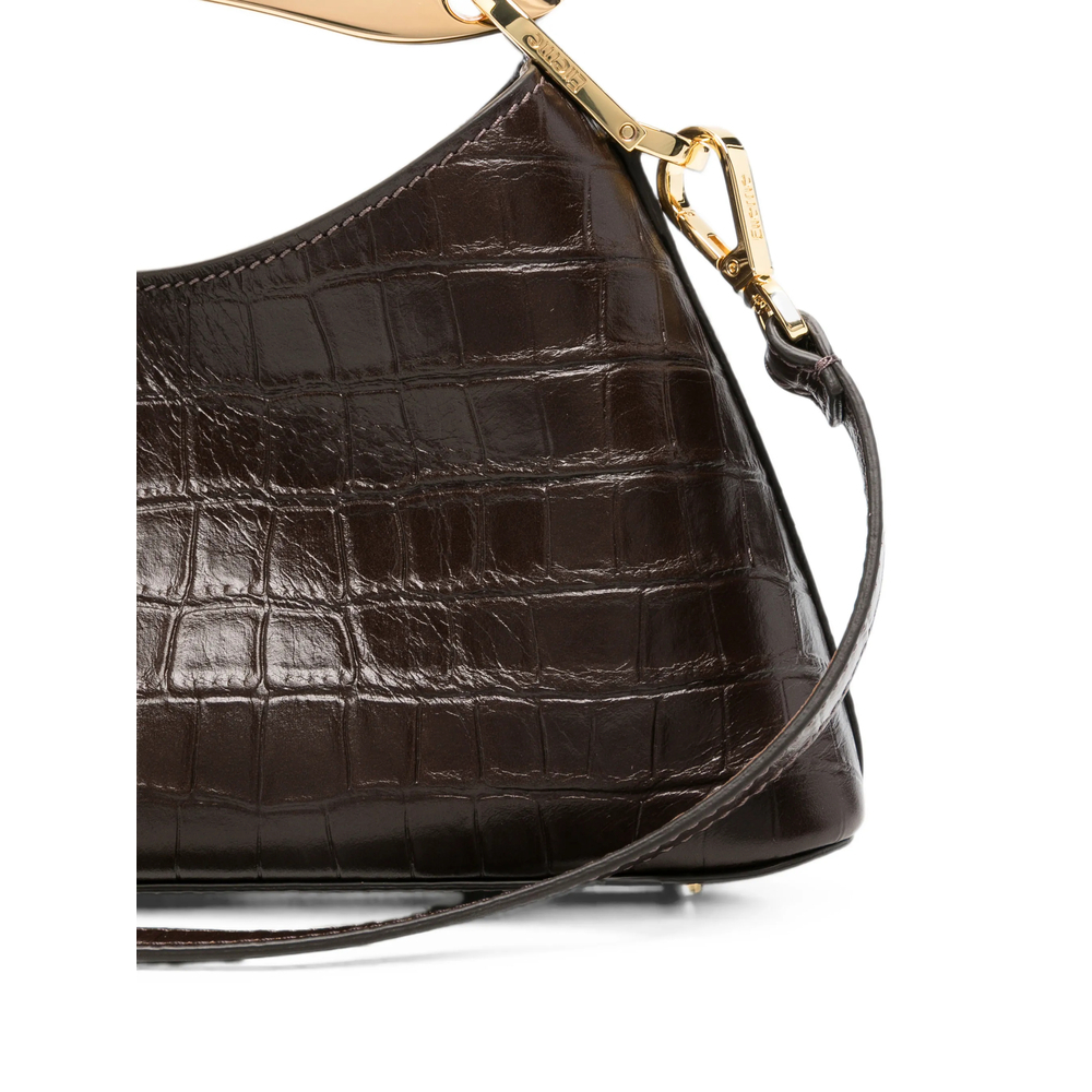 [ELLEME] Tote bag FW26 MINI BOOMERANG CROCO DKBRO