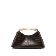 [ELLEME] Tote bag FW26 MINI BOOMERANG CROCO DKBRO