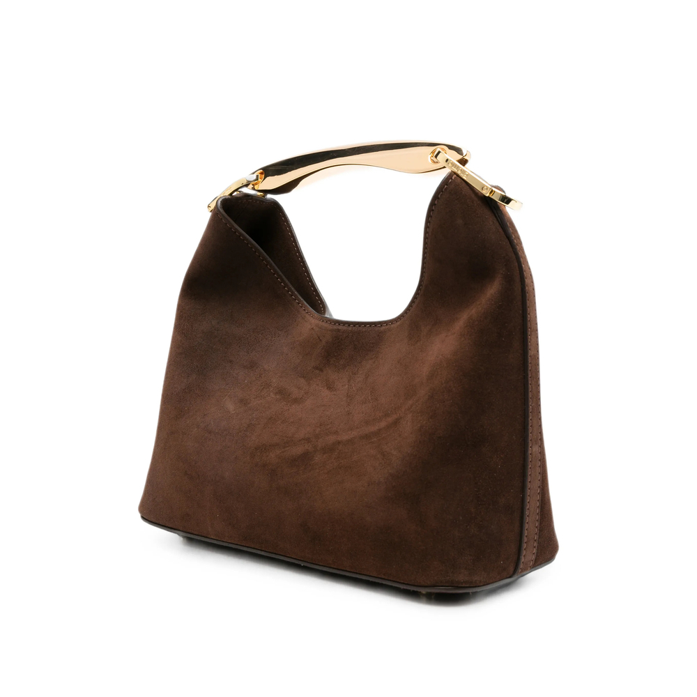 [ELLEME] Tote bag FW26 SMALL BOOMERAN SUEDE BROWN