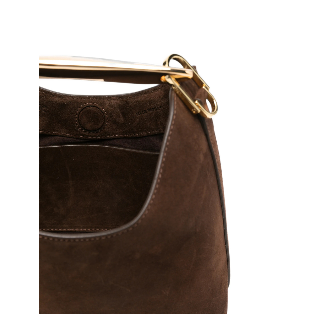 [ELLEME] Tote bag FW26 SMALL BOOMERAN SUEDE BROWN