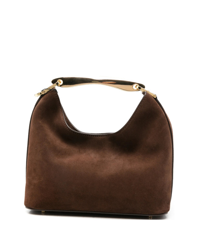 [ELLEME] Tote bag FW26 SMALL BOOMERAN SUEDE BROWN