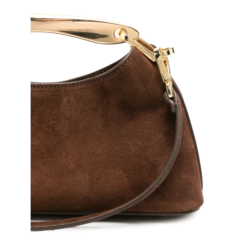 [ELLEME] Tote bag FW26 MINI BOOMERANG SUEDE BROWN