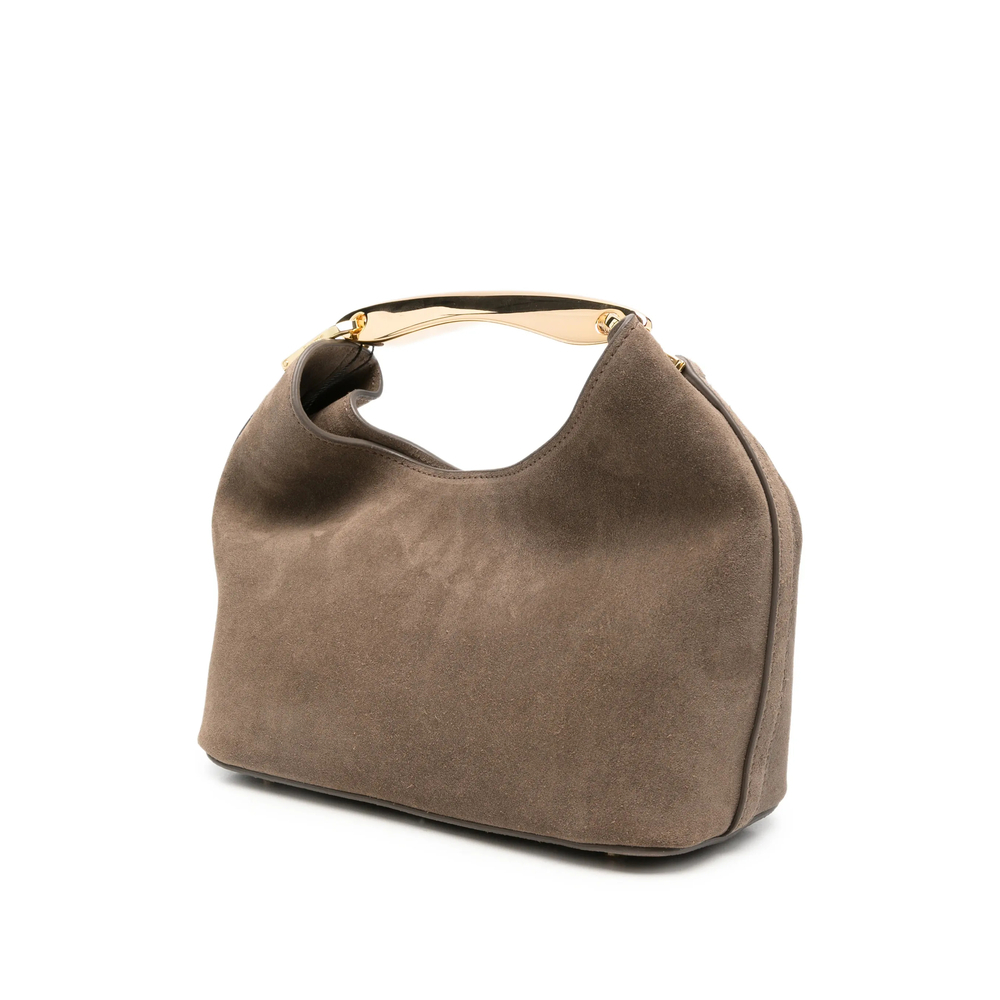 [ELLEME] Tote bag FW26 SMALL BOOMERAN SUEDE TAUPE