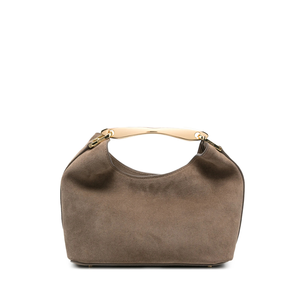 [ELLEME] Tote bag FW26 SMALL BOOMERAN SUEDE TAUPE