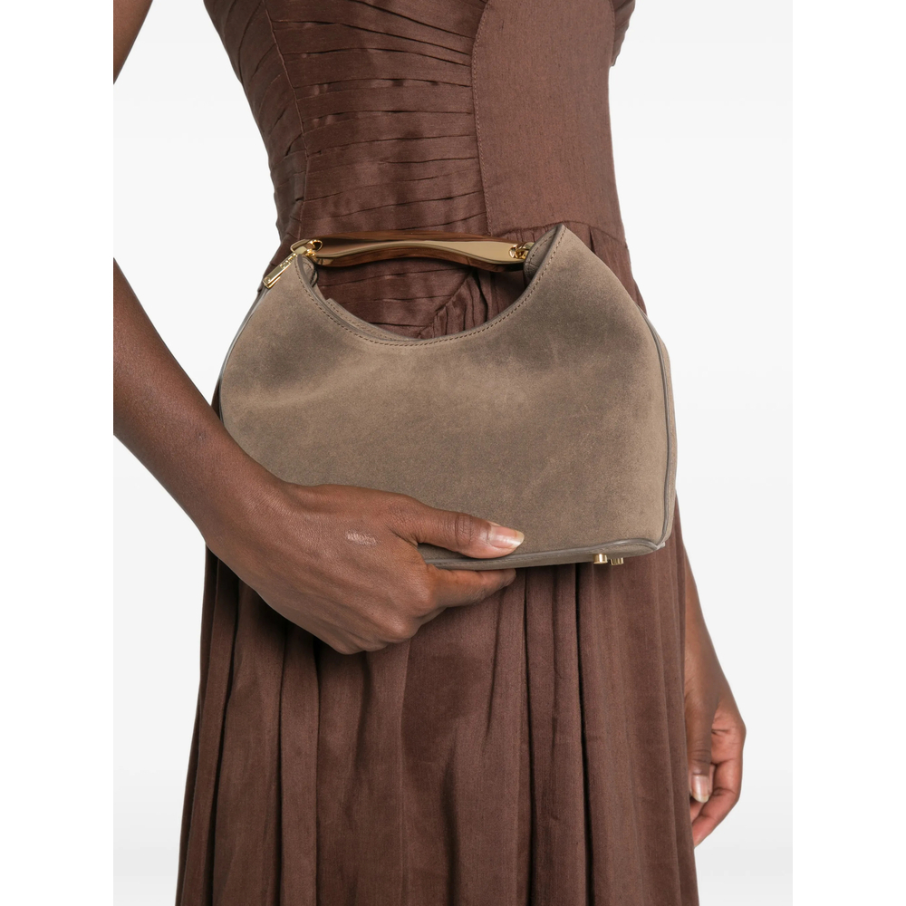 [ELLEME] Tote bag FW26 SMALL BOOMERAN SUEDE TAUPE