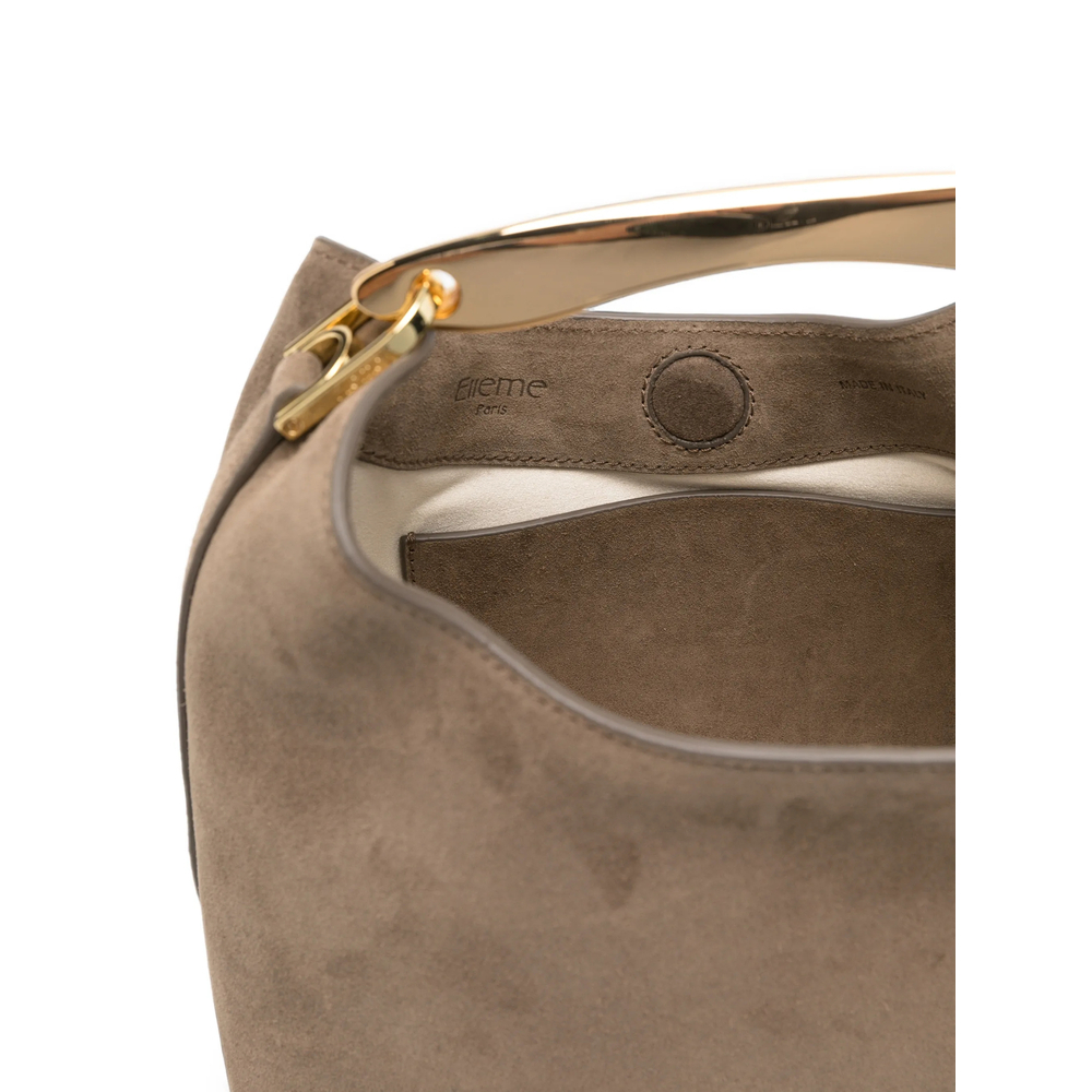 [ELLEME] Tote bag FW26 SMALL BOOMERAN SUEDE TAUPE