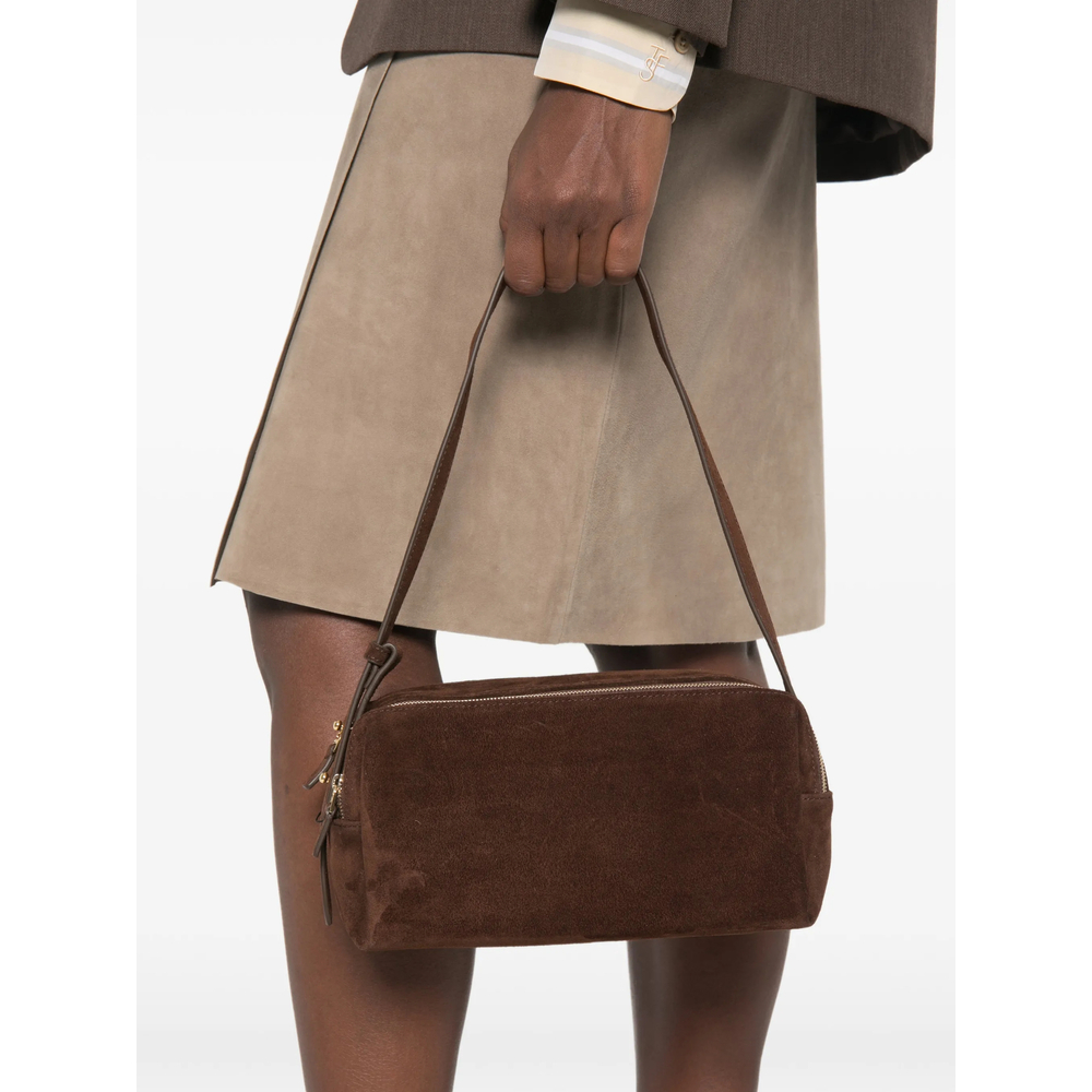 [ELLEME] Shoulder bag FW26 TROUSSE SUEDE BROWN