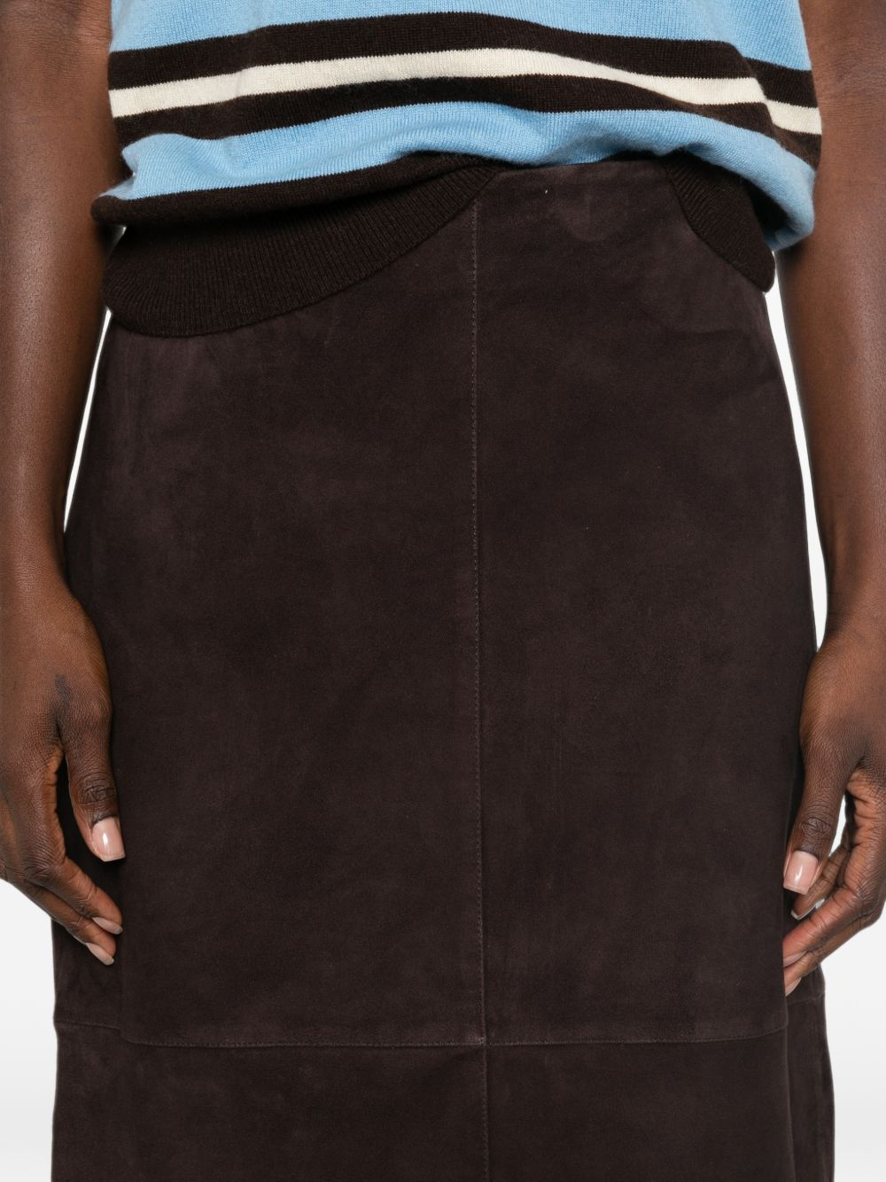 [Yerse] Midi skirt FW26 45867 SUEDE45 013