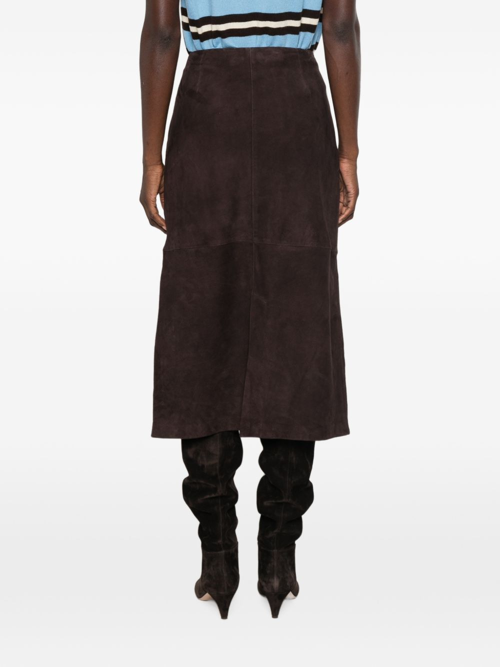 [Yerse] Midi skirt FW26 45867 SUEDE45 013