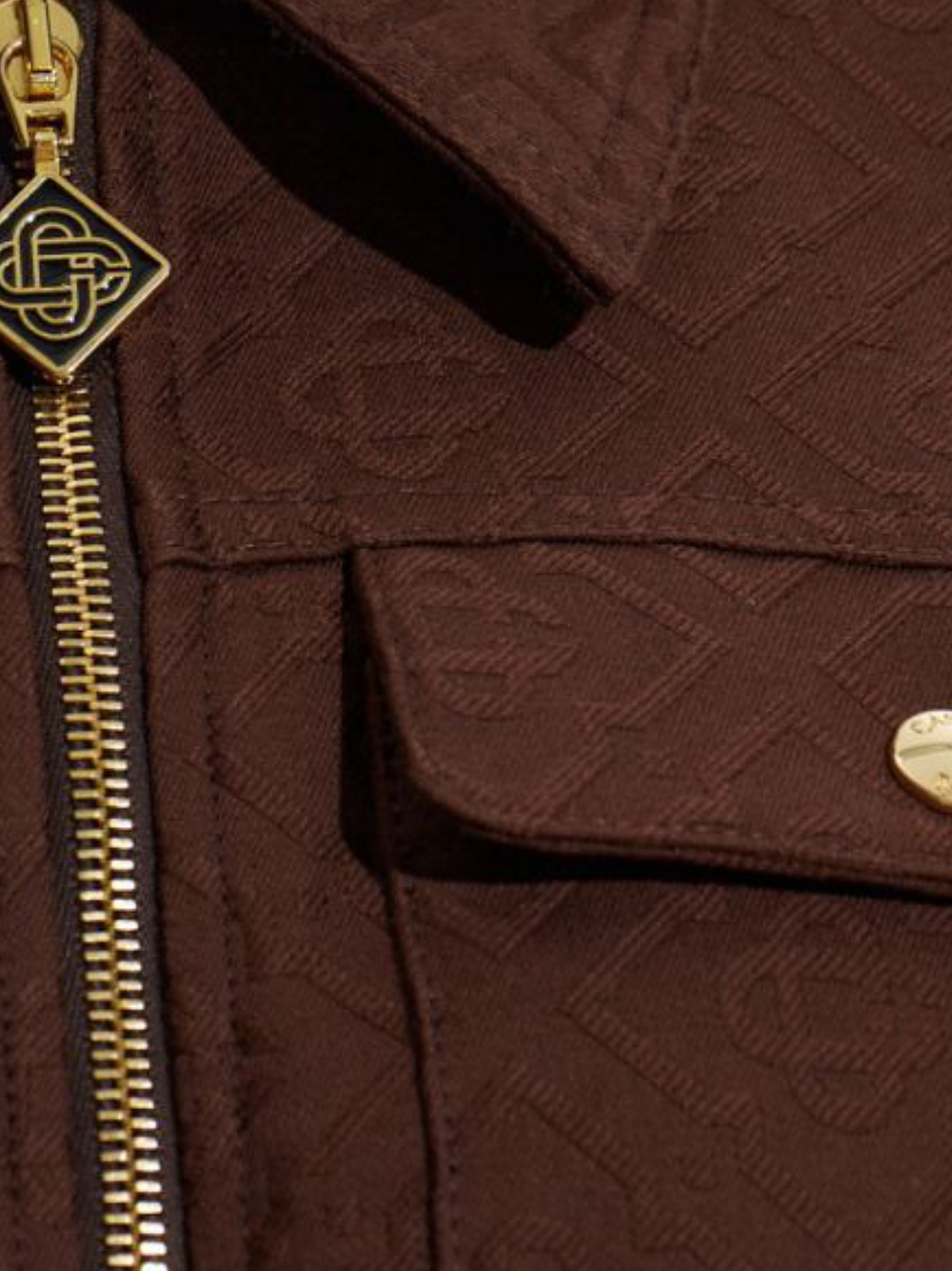 [Casablanca] Short sleeve dress FW26 WPF26DR22201DARK BROWN MONOGRAM