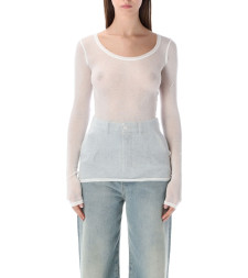 [American Vintage] T-shirts Long Sleeve FW26 MAS04BLANC