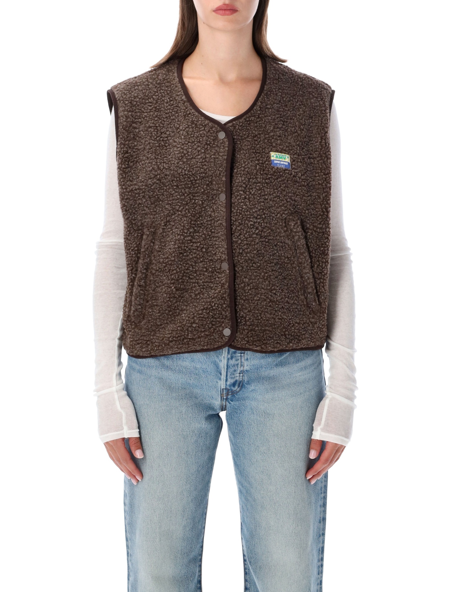 [American Vintage] Vest FW26 HOK16BMARRONIER