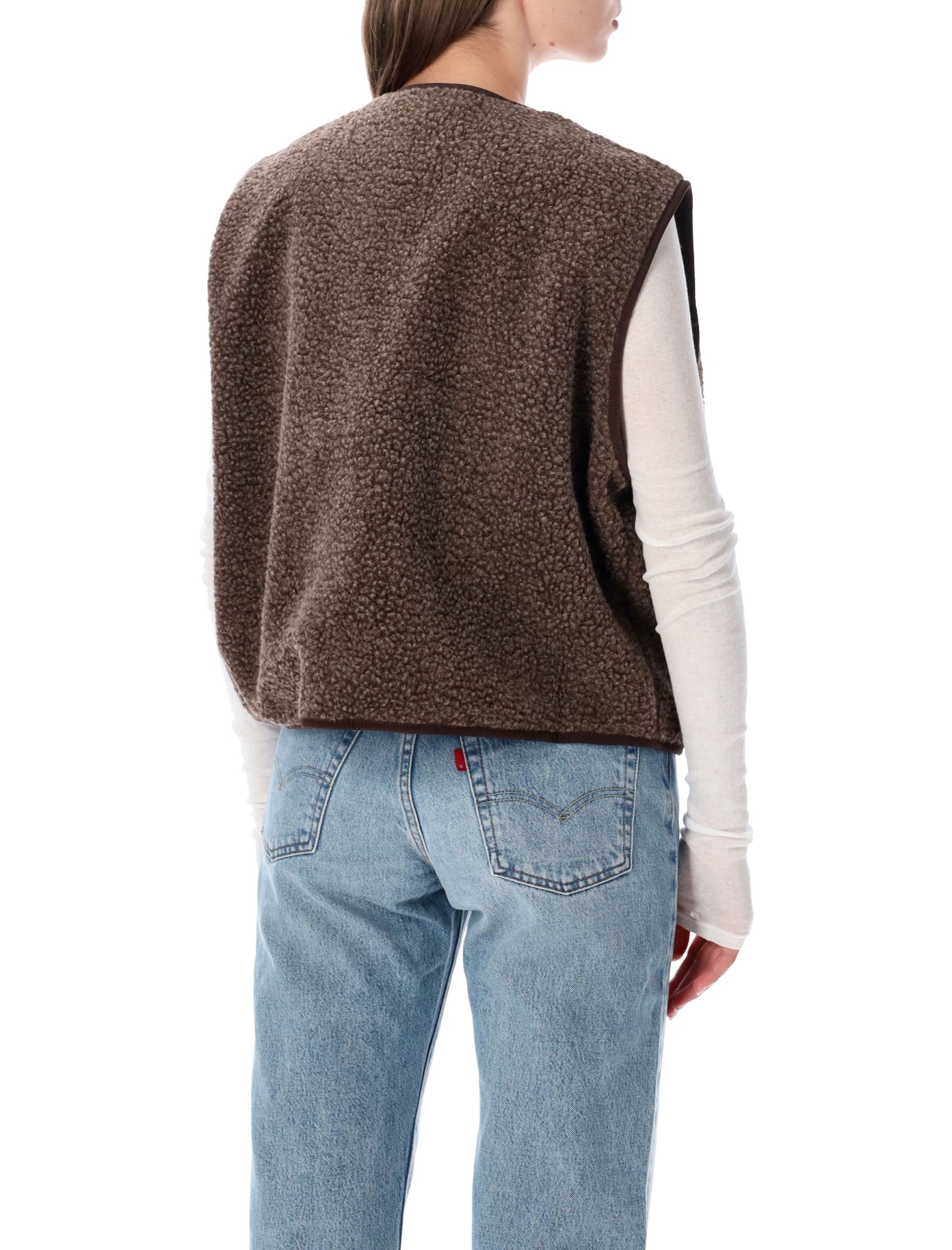 [American Vintage] Vest FW26 HOK16BMARRONIER