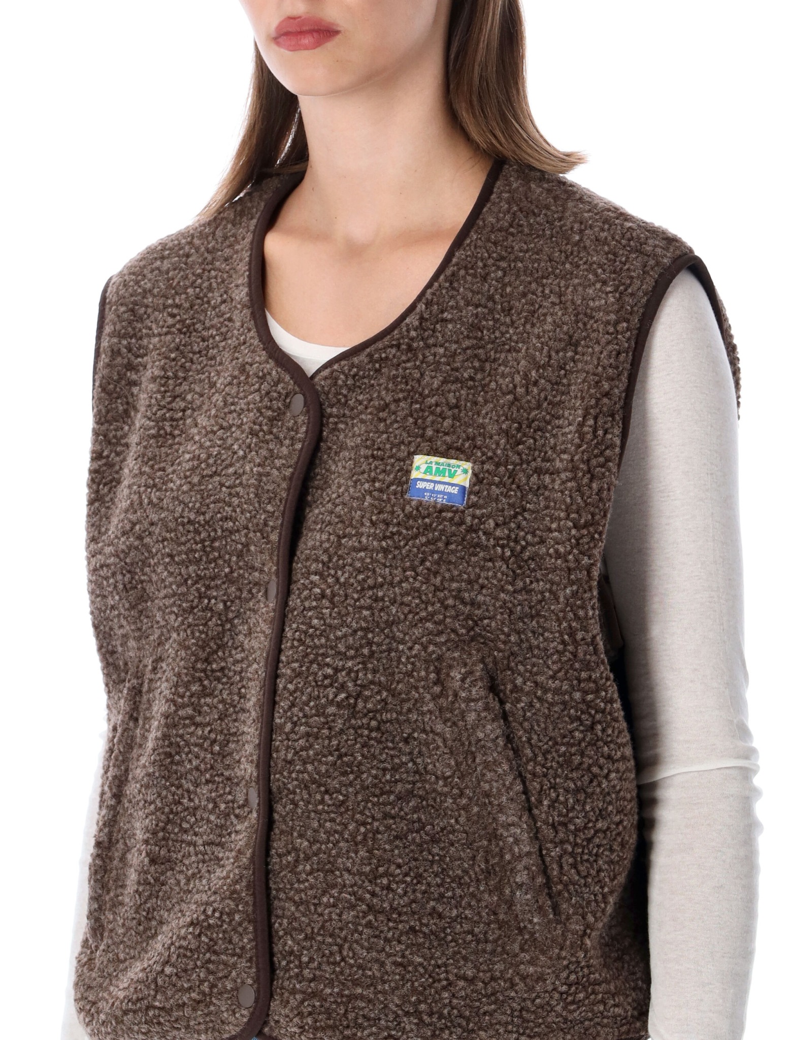 [American Vintage] Vest FW26 HOK16BMARRONIER