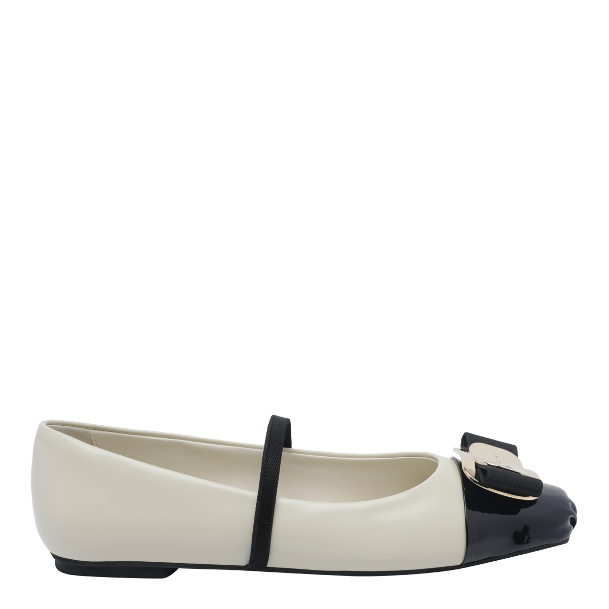 [Salvatore Ferragamo] Flat shoes FW26 77743701J183MASCARPONE/NERO