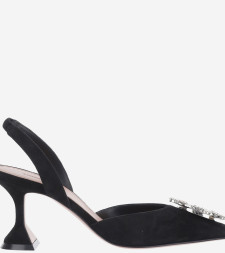 [Amina Muaddi] Pumps FW26 BEGUMSLING70BLACK