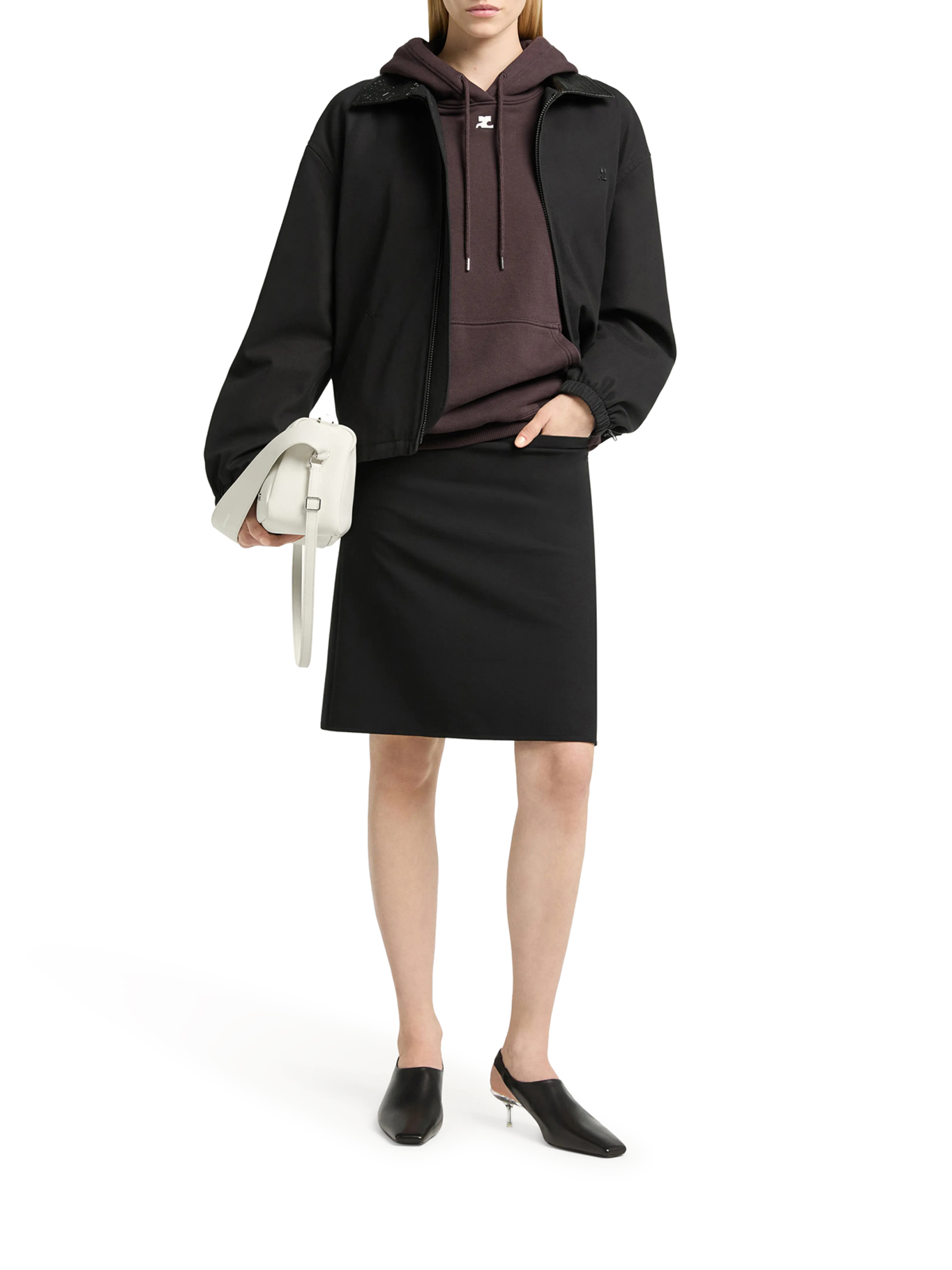 [Courreges] Casual Jacket FW26 326CBL369CO01349999 BLACK