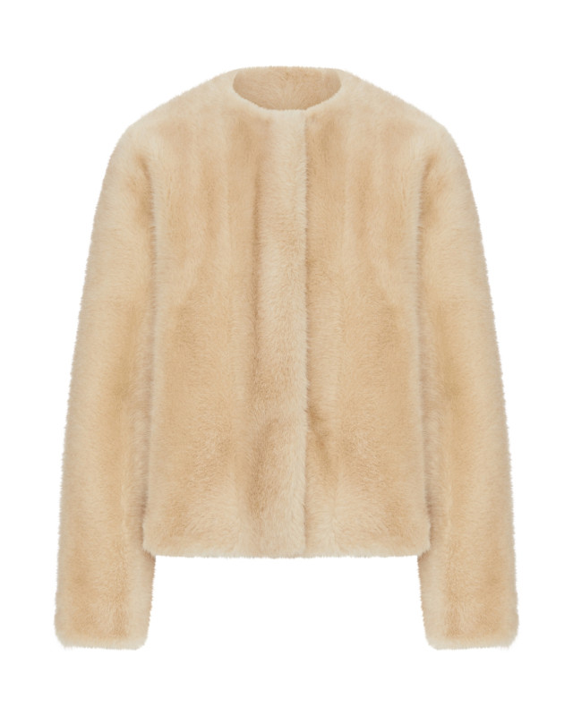 [MAX MARA STUDIO] Fur Jacket FW26 2626456032600001 CREAM