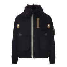 [Sacai] Bomber Jacket FW26 2604081M001 BLACK