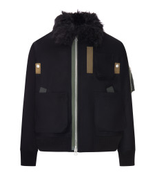 [Sacai] Bomber Jacket FW26 2604081M001 BLACK