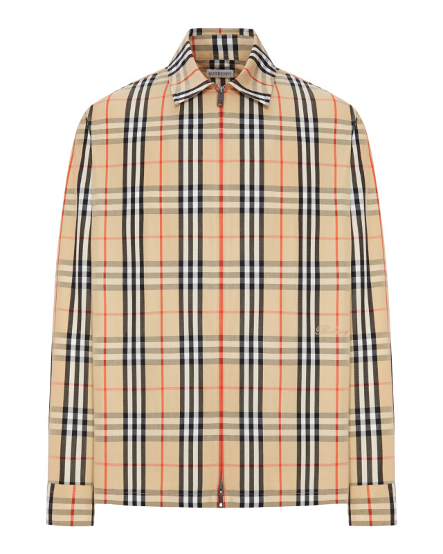 [Burberry] Shirts Long Sleeve FW26 8129460B9368 SAND IP CHECK