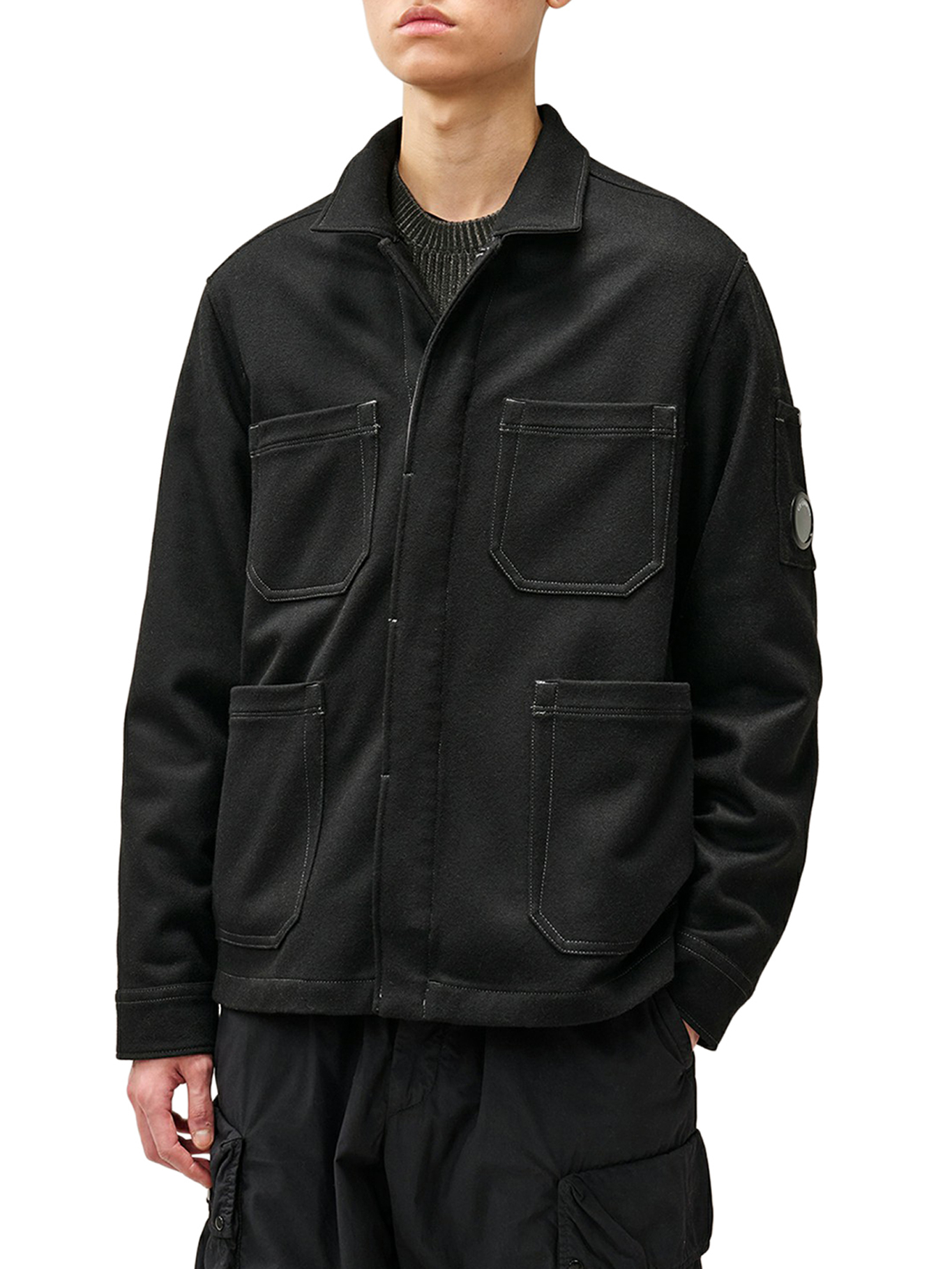 [C.P.COMPANY] Casual Jacket FW26 21CMOS260A110804A999 BLACK