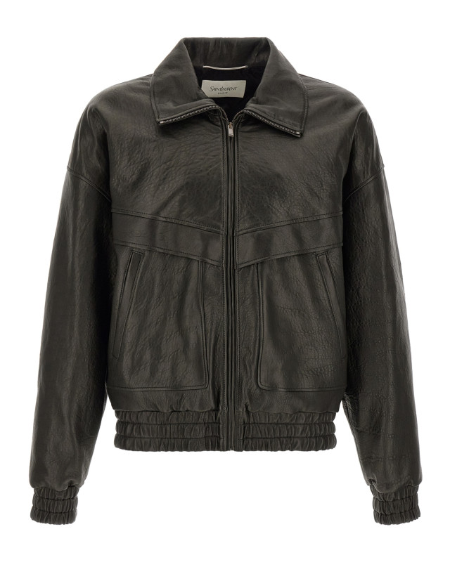 [Saint Laurent] Leather Jacket FW26 847967YCNF21000
