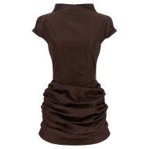 [MAGDA BUTRYM] Short sleeve dress FW26 183726BROWN