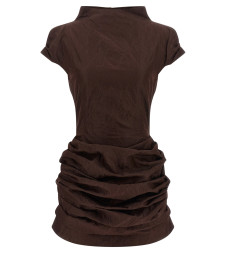 [MAGDA BUTRYM] Short sleeve dress FW26 183726BROWN