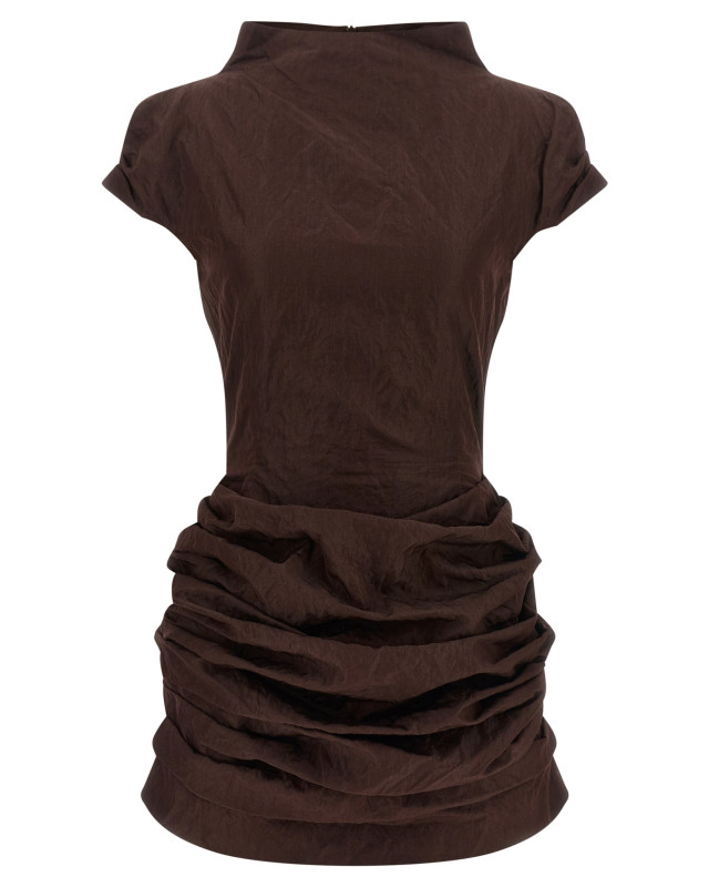 [MAGDA BUTRYM] Short sleeve dress FW26 183726BROWN