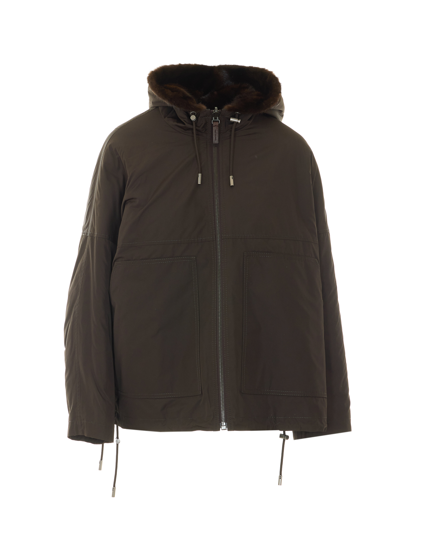 [Yves Salomon] Fur Jacket FW26 24WFV06264VIRVB3336