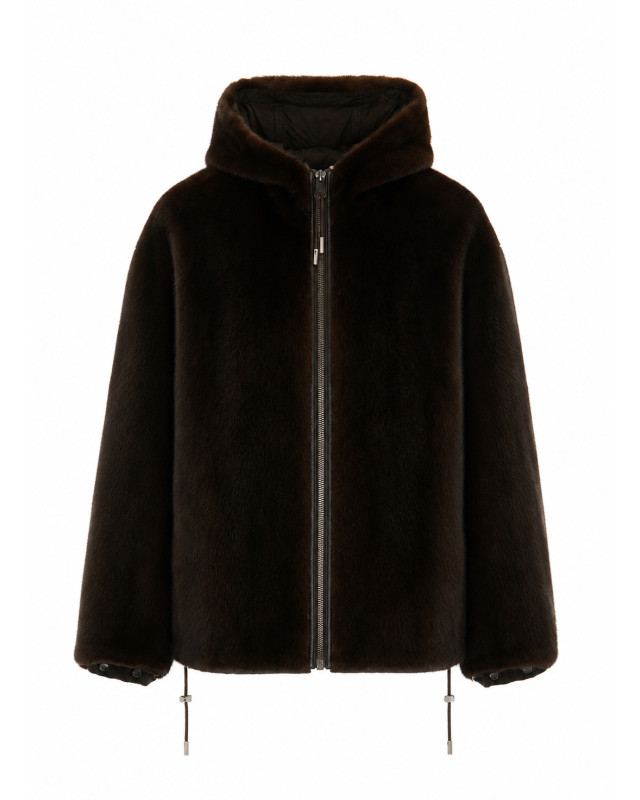 [Yves Salomon] Fur Jacket FW26 24WFV06264VIRVB3336