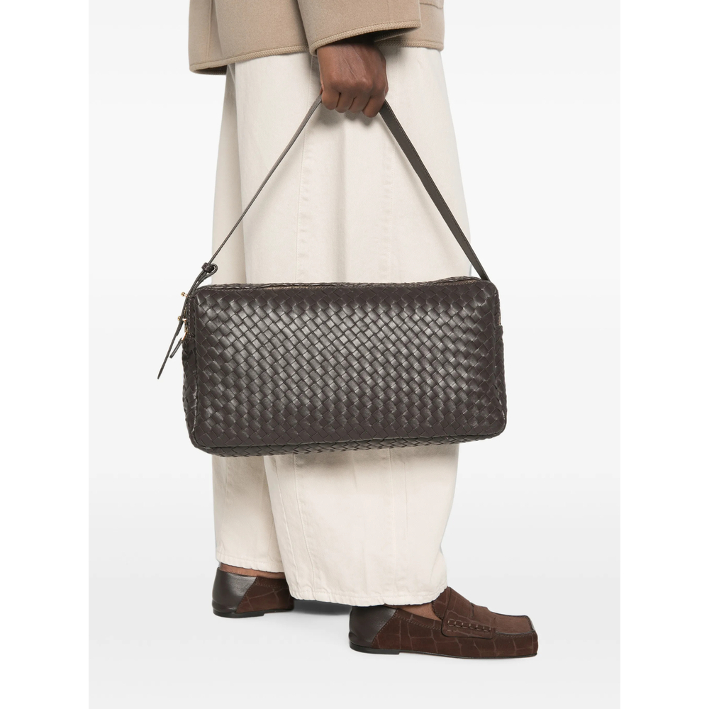 [ELLEME] Shoulder bag FW26 TROUSSE LARGE WOVEN DKBRO
