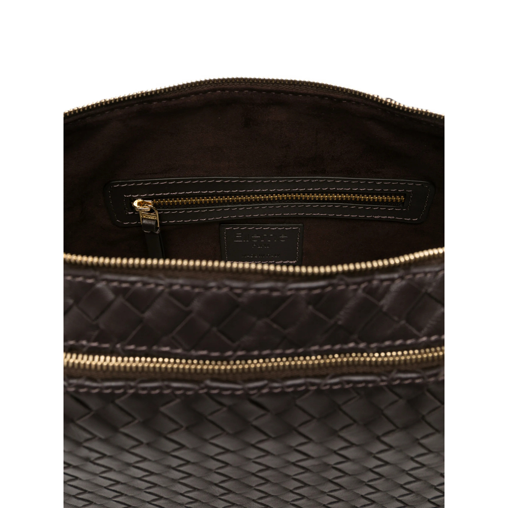[ELLEME] Shoulder bag FW26 TROUSSE LARGE WOVEN DKBRO