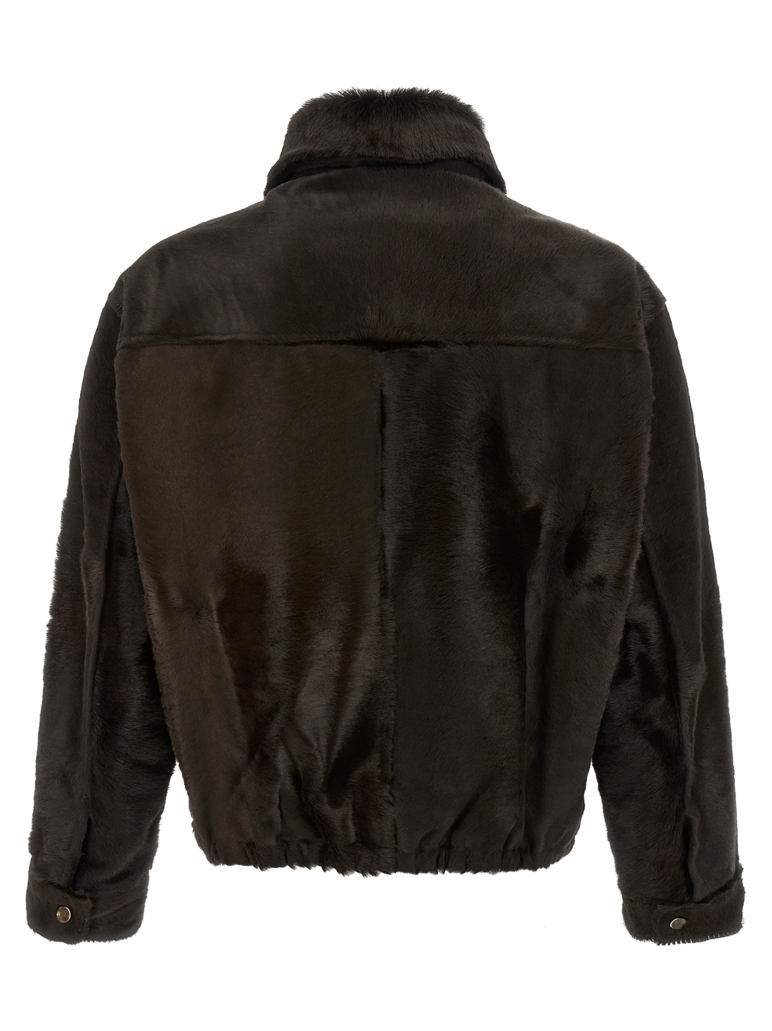 [Giorgio Brato] Leather Jacket FW26 GU27F28005BCHTMORO