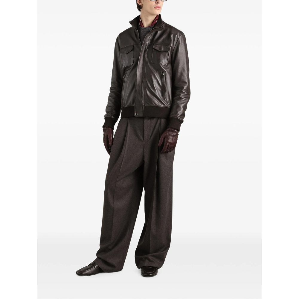 [Dolce & Gabbana] Leather Jacket FW26 G9CHUL HUL18 M1213